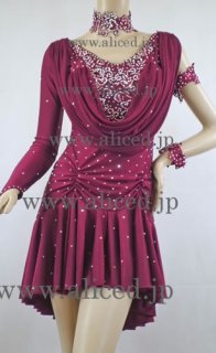 レッド（ラテン） - 社交ダンス ドレスのアリス