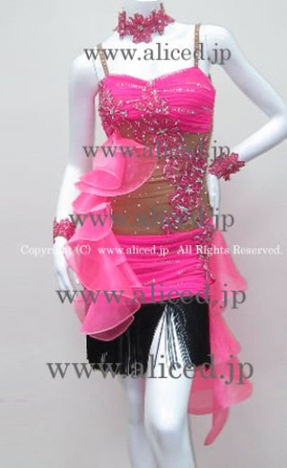 く*ん様 ピンクの社交ダンス ラテンドレス 美品 ピンク（ラテン） - 社交ダンス ドレスのアリス