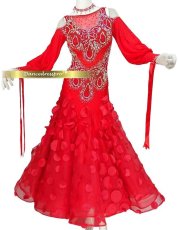 画像1: 社交ダンス モダンドレス 3138タイプ (1)