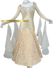 画像1: 社交ダンス モダンドレス 3187タイプ (1)