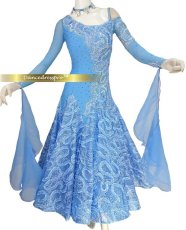 画像1: 社交ダンス モダンドレス 3191タイプ (1)